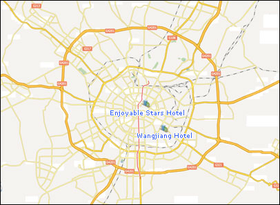 chengdu hotel map
